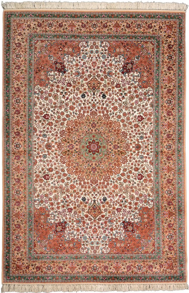 Hereke Tappeto orientale 190 x 130 Beige (Cina) Annodato A Mano