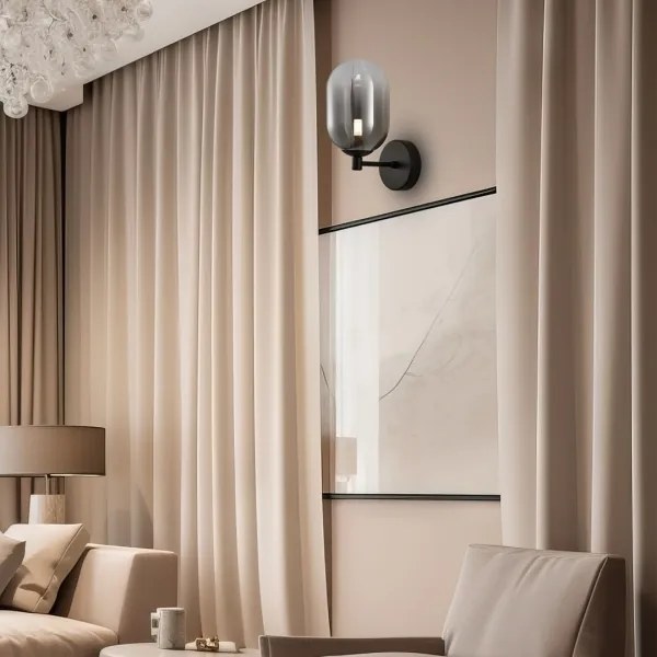 Applique ALIAS 1xG9/8W/230V nero/grigio