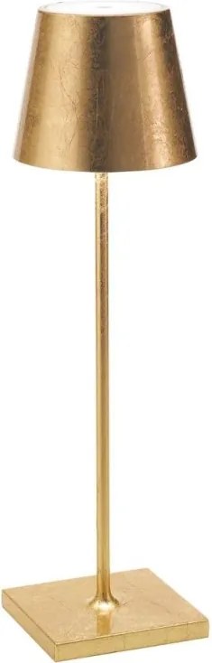 Poldina tavolo foglia oro lampada da tavolo senza