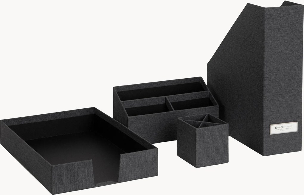 Set di 4 organizer da scrivania Hugo
