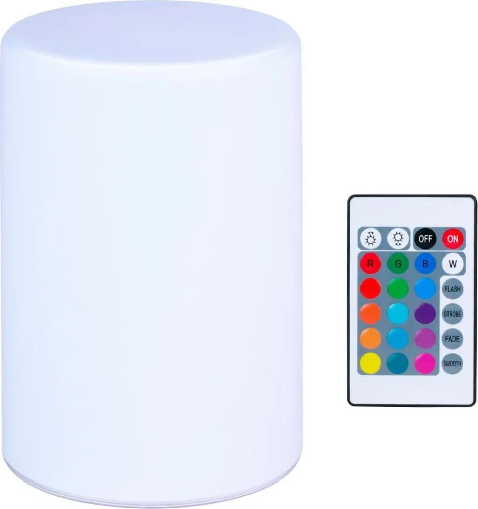 Grundig - Lampada da tavolo LED RGB dimmerabile 3xAAA con telecomando