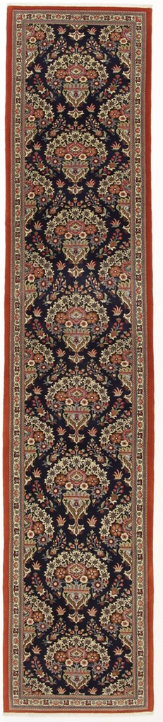 Ghom Tappeto persiano 390x80 (Iran) Annodato A Mano