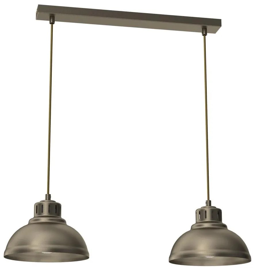 Lampadario a sospensione con filo SVEN 2xE27/15W/230V ottone