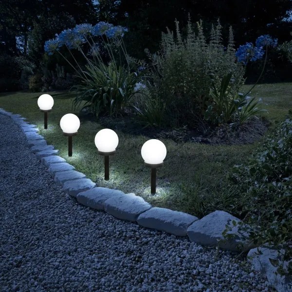Lampada solare LED 1,2V 40mAh IP44 nera