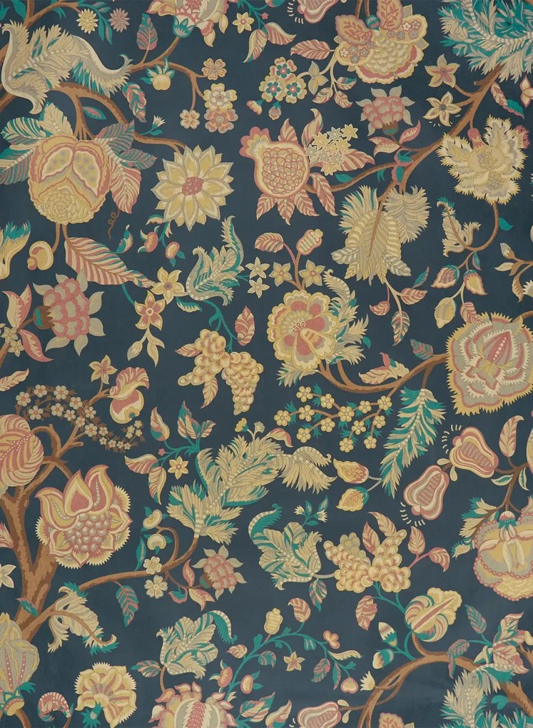 Liberty Carta da parati Palampore Trail - Pewter Blue