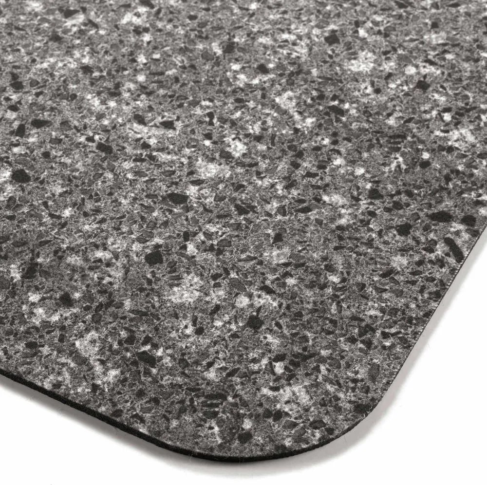 Tappetino per il bagno color antracite 50x80 cm Granite – douceur d'intérieur