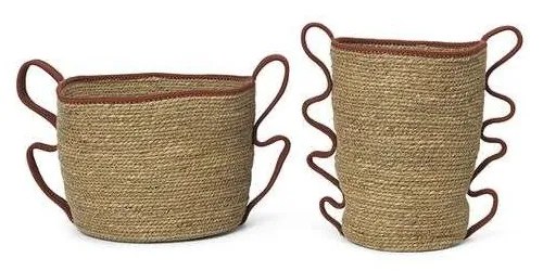 Ferm Living - Verso Baskets Set of 2 Brick ferm LIVING