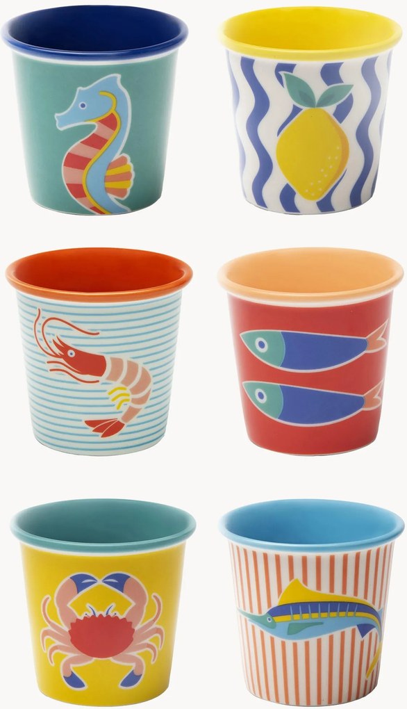 Set di 6 tazzine da caffè Corfù