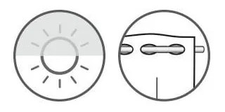 Tenda sottile bianca in voile 140x48 cm Dandelion – Sehlbach