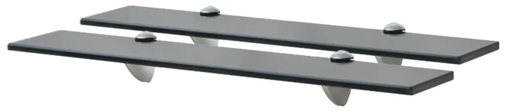 Mensole Galleggianti 2 Pz İn Vetro 60x10 Cm 8 Mm /