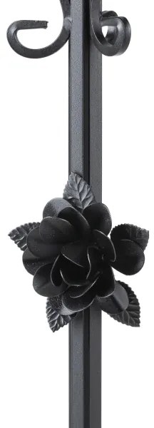 Portafiori 95x39 cm nero