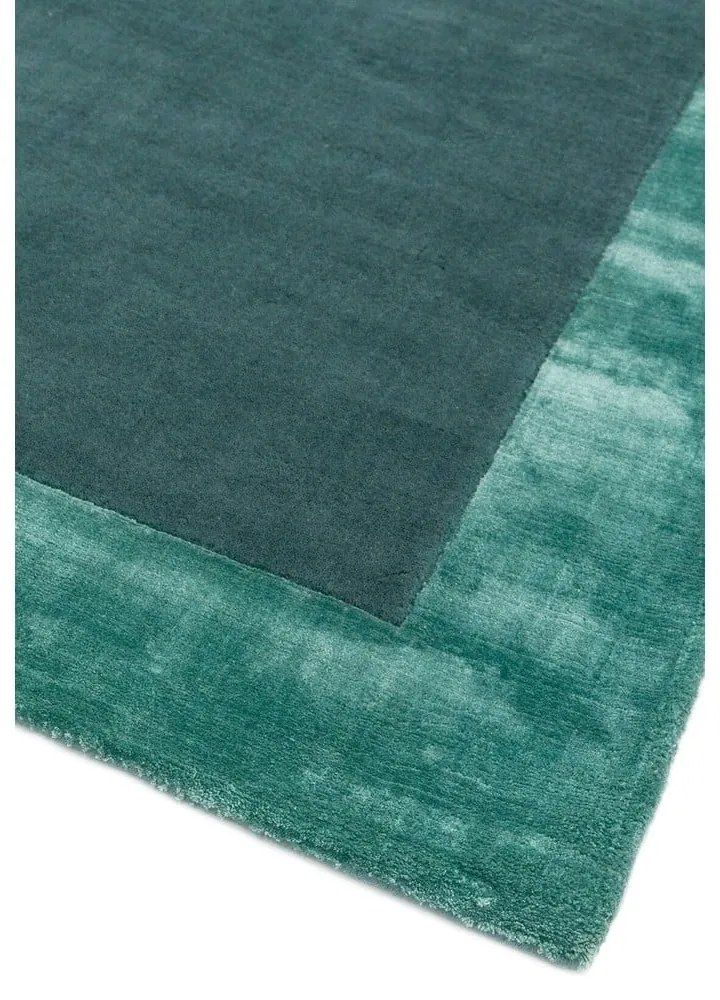 Tappeto in misto lana tessuto a mano color petrolio 120x170 cm Ascot - Asiatic Carpets