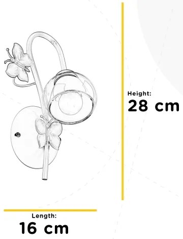 ONLI - Applique per bambini BUTTERFLY 1xE14/6W/230V