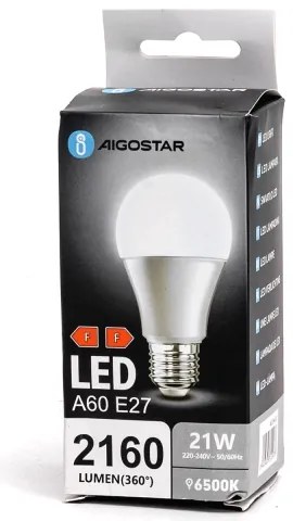 Lampadina LED A60 E27/21W/230V 6500K - Aigostar