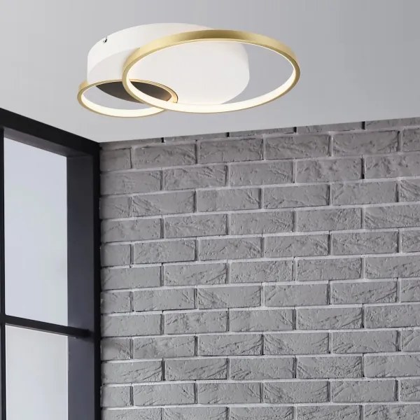 Plafoniera dimmerabile BENITO LED/31W/230V 3000-6500K bianco/oro