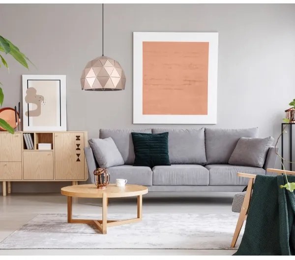 ITALUX MDM-3471-1 GD - Lampadario a sospensione con filo HARLEY 1xE27/40W/230V Oro rosa