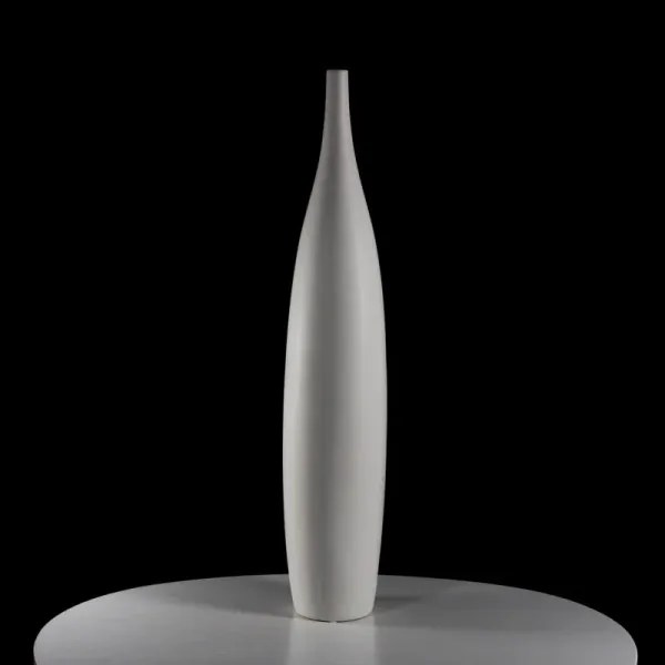 Vaso in ceramica bianco H 70 cm