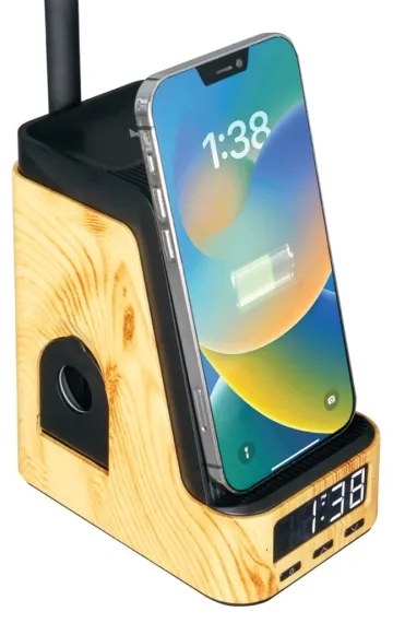 Immax 09000L - Lampada da tavolo LED+CCT dimmerabile con ricarica wireless QI IDEAL LED/8W/230V beige