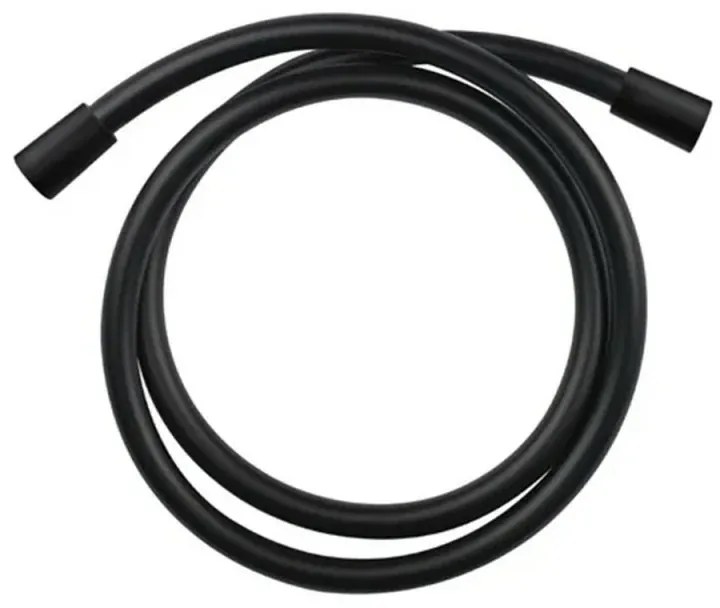 Flessibile doccia nero opaco 150 cm antitorsione in PVC