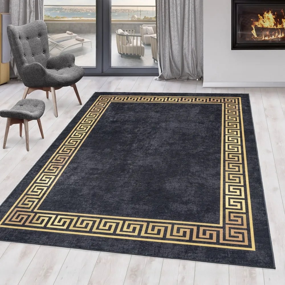 Tappeto lavabile antracite 160x230 cm Fiesta - Ayyildiz Carpets