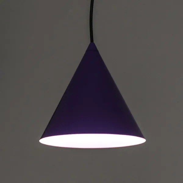 Lampada a sospensione su cavo ETNA II 1xE27/15W/230V Ø 18,5 cm viola