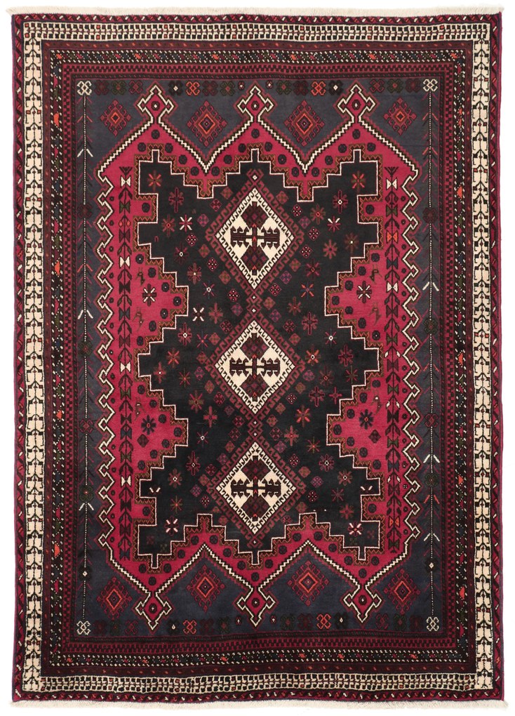 Afshar Tappeto 170 x 240 (Iran) Annodato A Mano