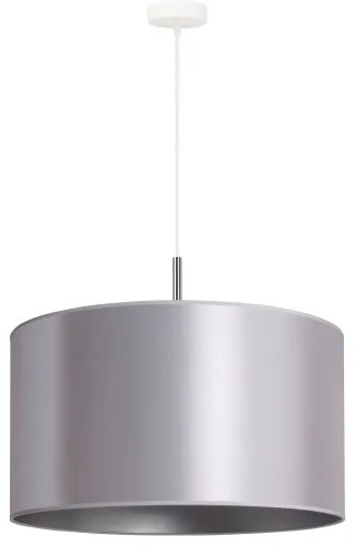 Duolla - Lampadario a sospensione con filo CANNES 1xE27/15W/230V diametro 45 cm argento