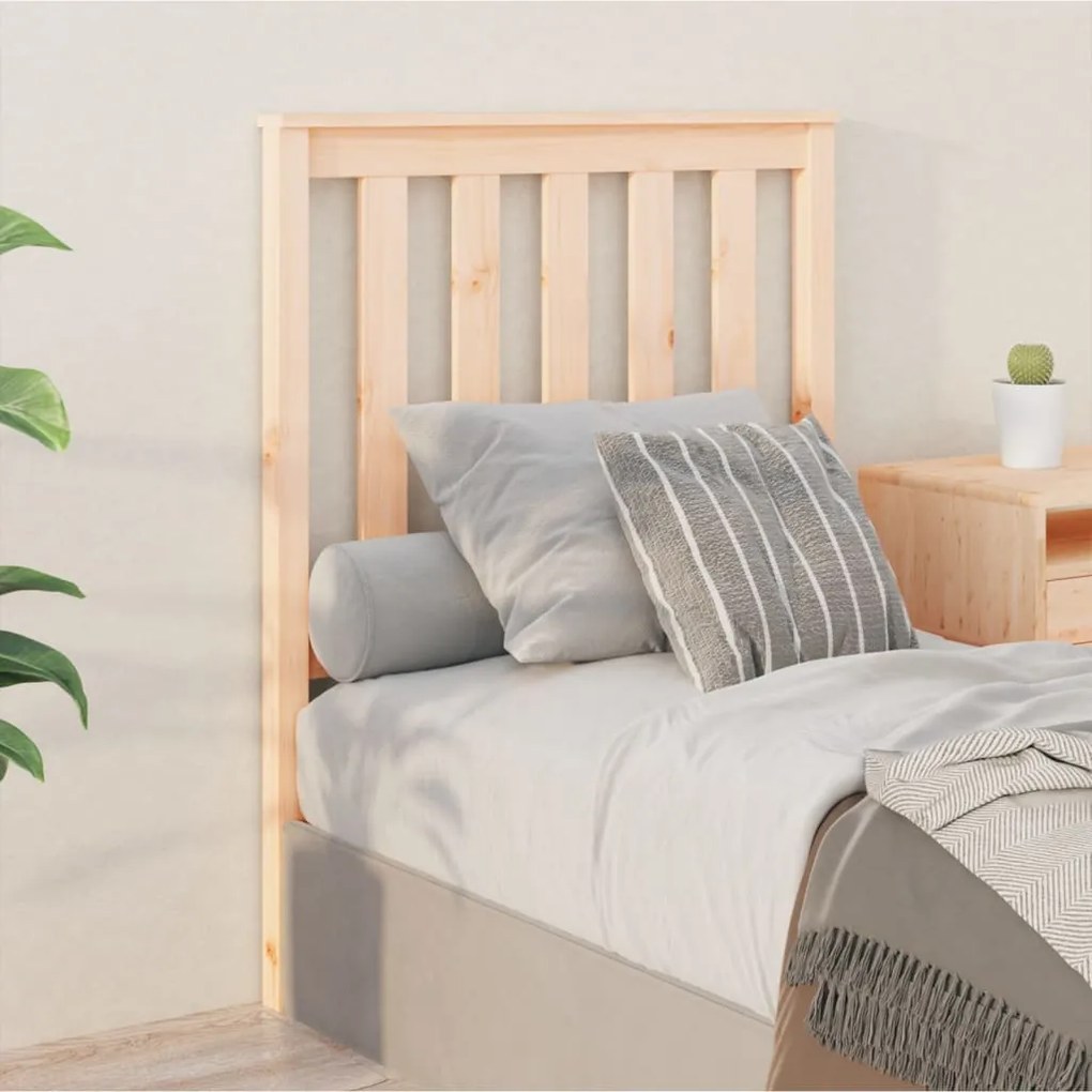 Testiera Per Letto 81x6x101 Cm İn Legno Massello Di Pino /