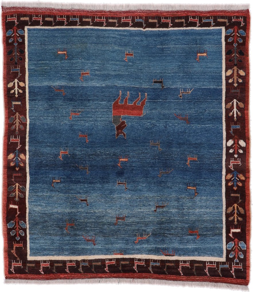 Gabbeh Tappeto 190x210 (Iran) Annodato A Mano