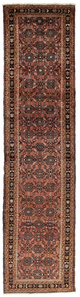 Hamedan Tappeto persiano 80x330 Rosso (Iran) Annodato A Mano