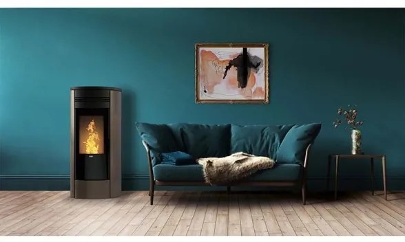 Klover Style 140 Termostufa a pellet Idro 17 kW Bronze