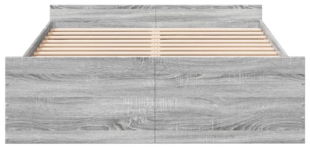 Giroletto cassetti grigio sonoma 120x190 cm legno multistrato