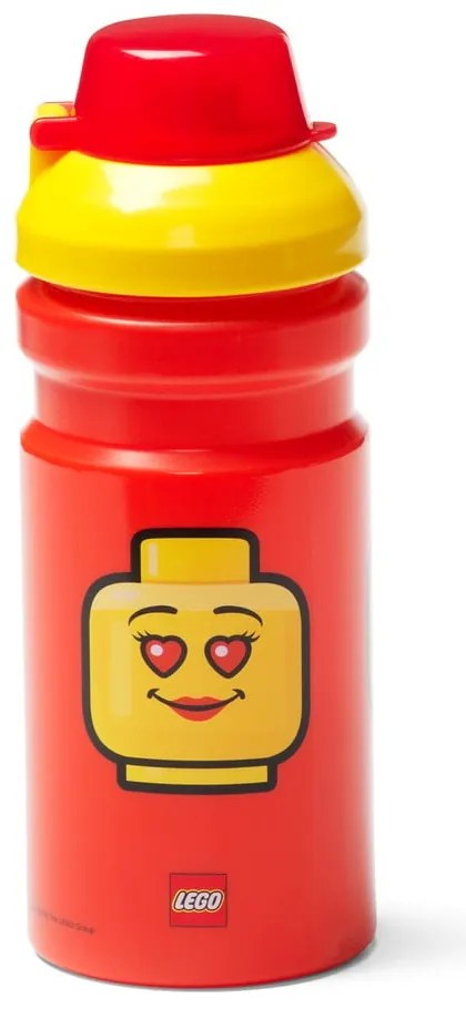 Borraccia rossa con coperchio giallo , 390 ml Iconic - LEGO®
