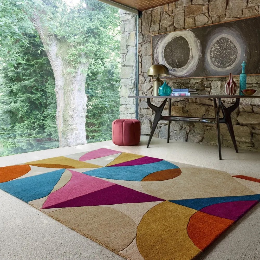 Tappeto in lana tessuto a mano 120x170 cm Oblix – Flair Rugs