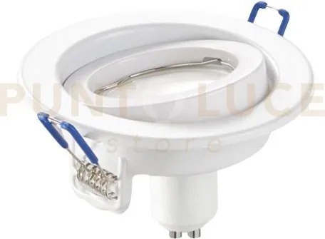 Incasso led matrix orientabile bianco 1 luce attacco gu10 5w 430lm ...