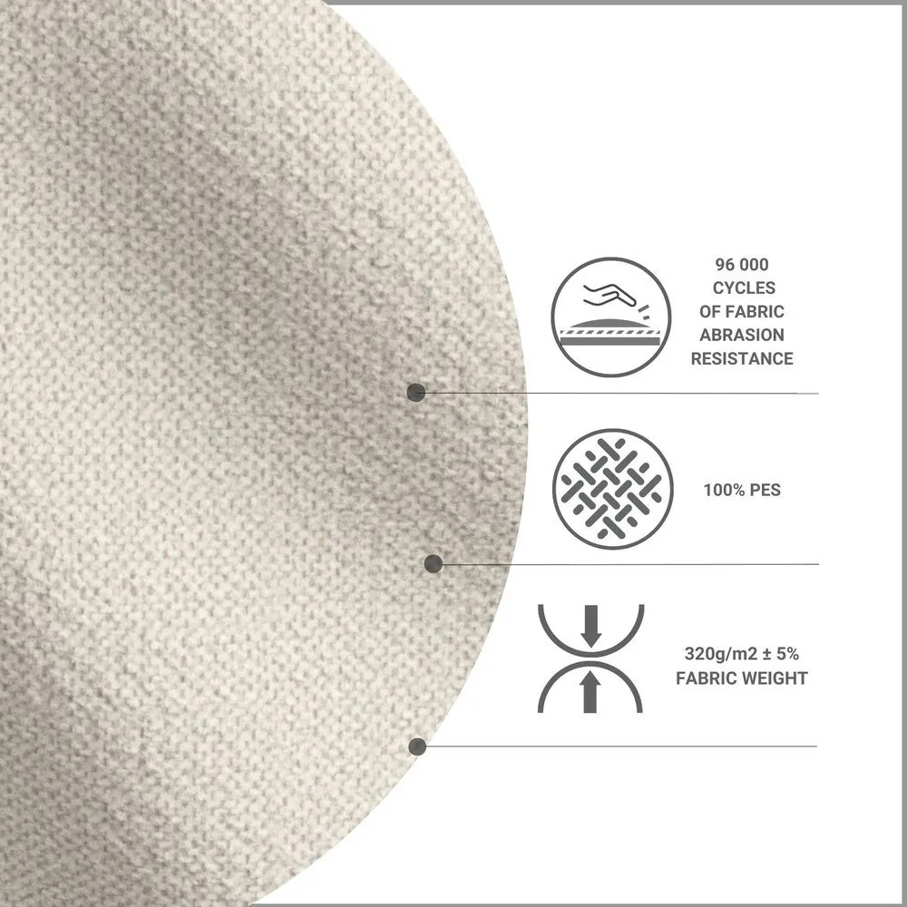 Letto singolo imbottito beige 90x200 cm Alba - Maison de Rêve