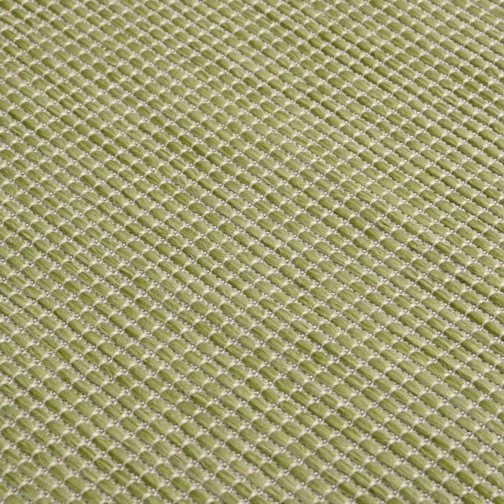 Tappeto da Esterni a Tessitura Piatta 80x150 cm Verde