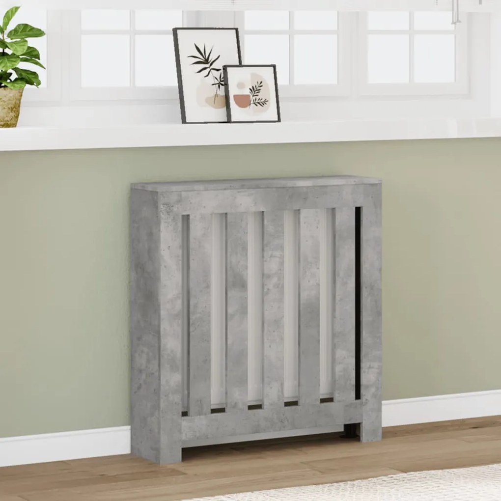 Copertura Termosifone Grigio Cemento 78x20x82 Legno Multistrato /