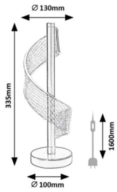 Rabalux 74416 - Lampada da scrivania LED ZOFRAEL LED/6W/230V 3000K