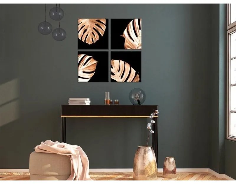 Quadro  Golden Monsters (4 Parts)  Larghezza x Altezza Home decor 90x90