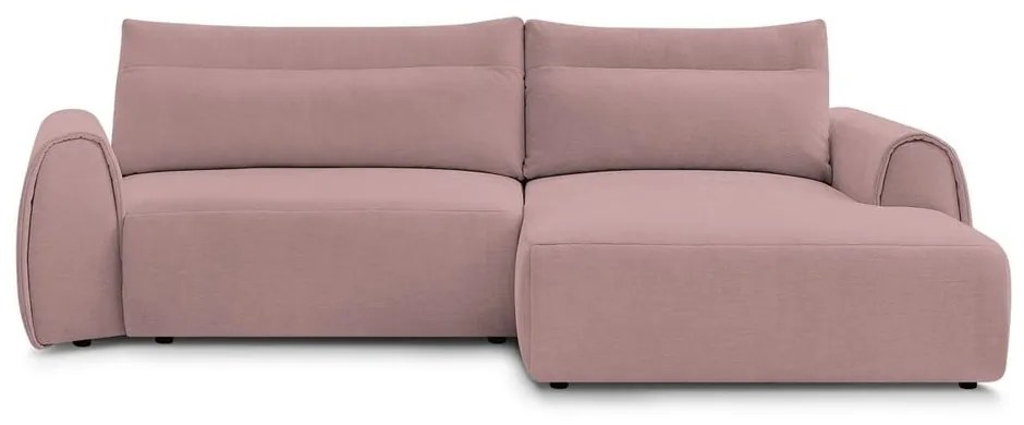 Divano angolare in rosa chiaro Aden – Bobochic Paris