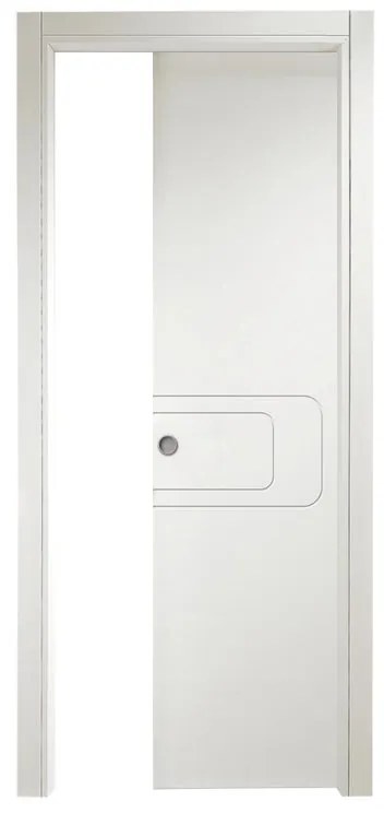 Porta scorrevole Box bianco L 70 x H 210 cm reversibile