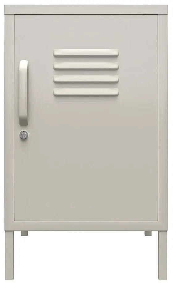 Comodino in metallo beige Bradford - Støraa