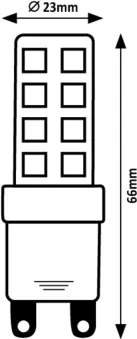 Rabalux 79120 - Lampadina LED G9/7W/230V 4000K