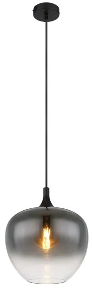 Globo 15548H1 - Lampadario a sospensione con filo MAXY 1xE27/60W/230V nero