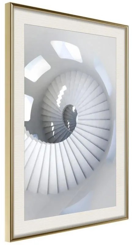 Poster  Spiral Stairs  Cornice Quadri Cornice d'oro con passe-partout, Larghezza x Altezza Home decor 20x30