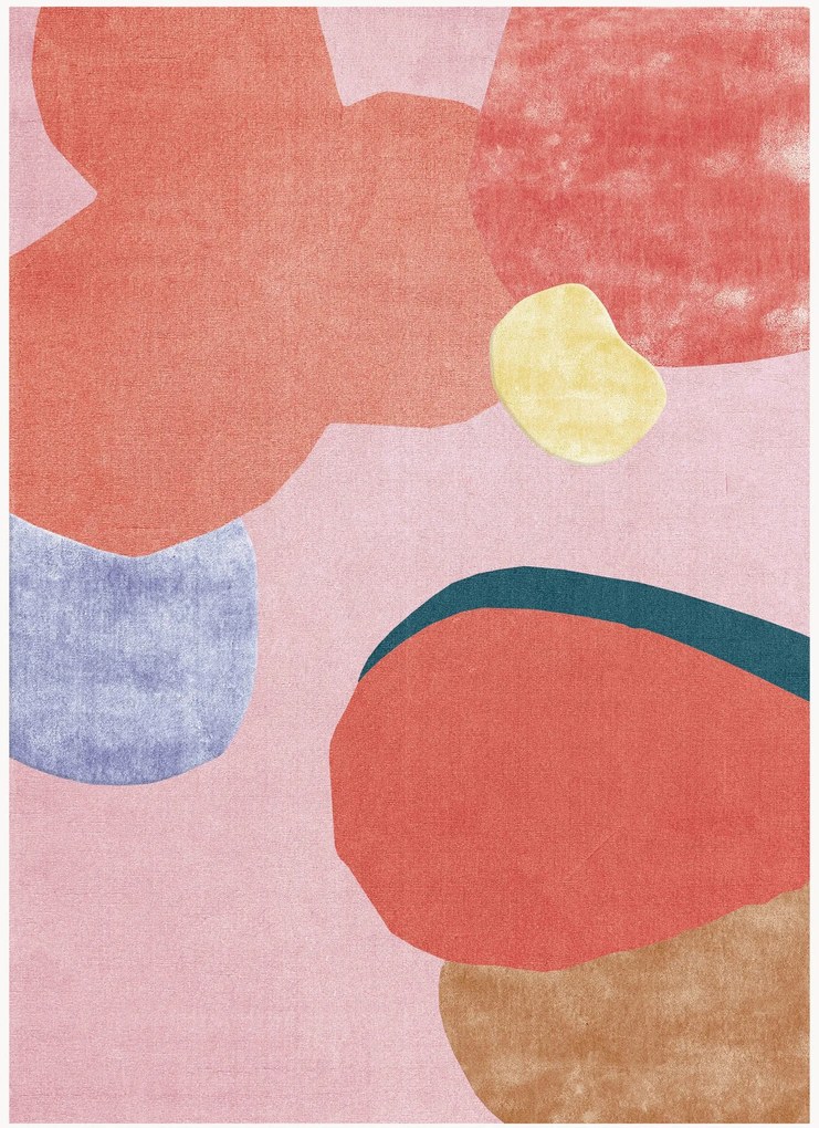 Tappeto in lana a pelo lungo tessuto a mano Secret Garden