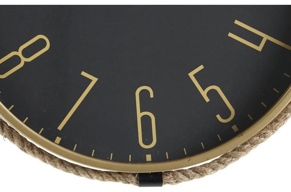 Orologio da Parete DKD Home Decor Corda Ferro 2 Unità (40 x 4,5 x 55 cm)