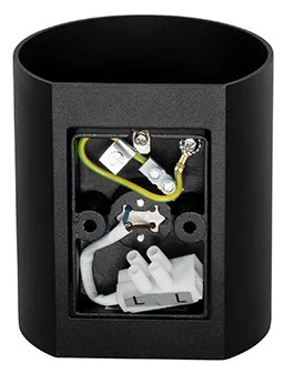 Applique moderna nera - Sabbio