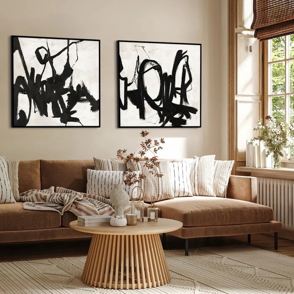 Quadro dipinto a mano 100x100 cm Playblack 2 - Malerifabrikken